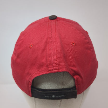 Jim Beam Racing Strapback Hat Red One Size Adjustable Embroidered