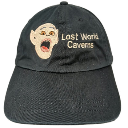 Bullet Line Lost World Caverns Baseball Cap Black One Size Slideback Cave Hat