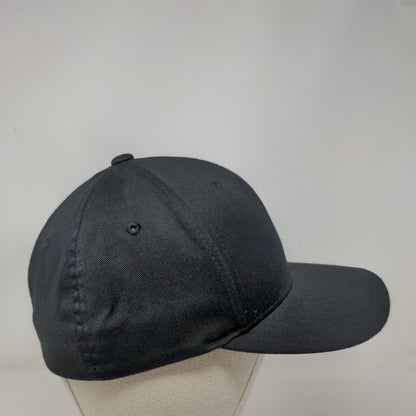 Flexfit Fitted SiK Hat Black Size S-M Embroidered Logo Polycotton