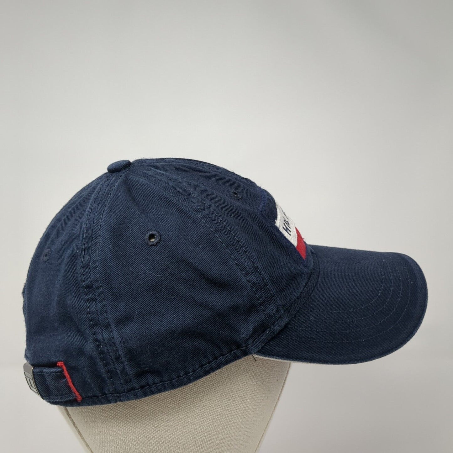 Tommy Hilfiger Slideback Hat Blue One Size Adjustable Solid 6 Panel