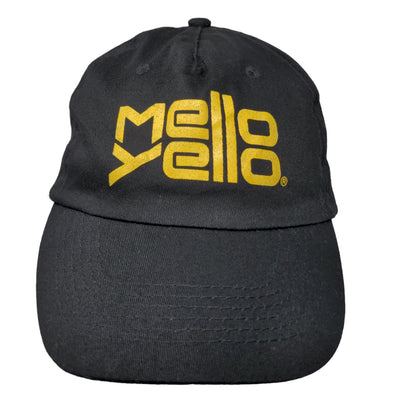 Hit Wear Men's Strapback Hat Black OSFA Graphic Mello Yello Logo Cotton