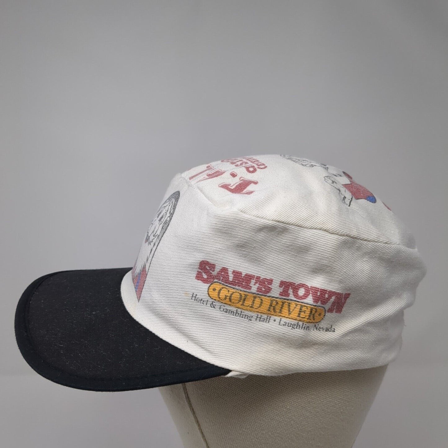 Sam's Town Gold River Fitted Cadet Army Cap Multicolor One Size Graphic Print