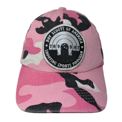 Boy Scouts Of America Patch Slideback Hat Pink Camo OSFA Adjustable