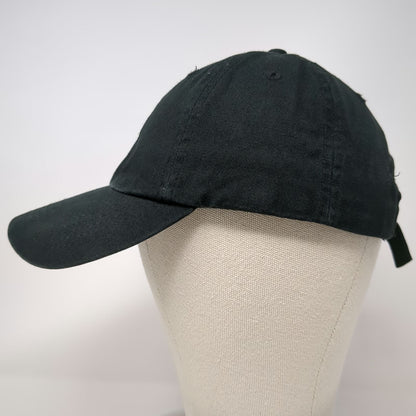 Bad Bunny Embroidered Logo Baseball Cap Black One Size Adjustable Slide Strap