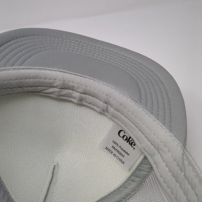 Diet Coke Snapback Mesh Back Trucker Hat Gray One Size Solid Outdoor