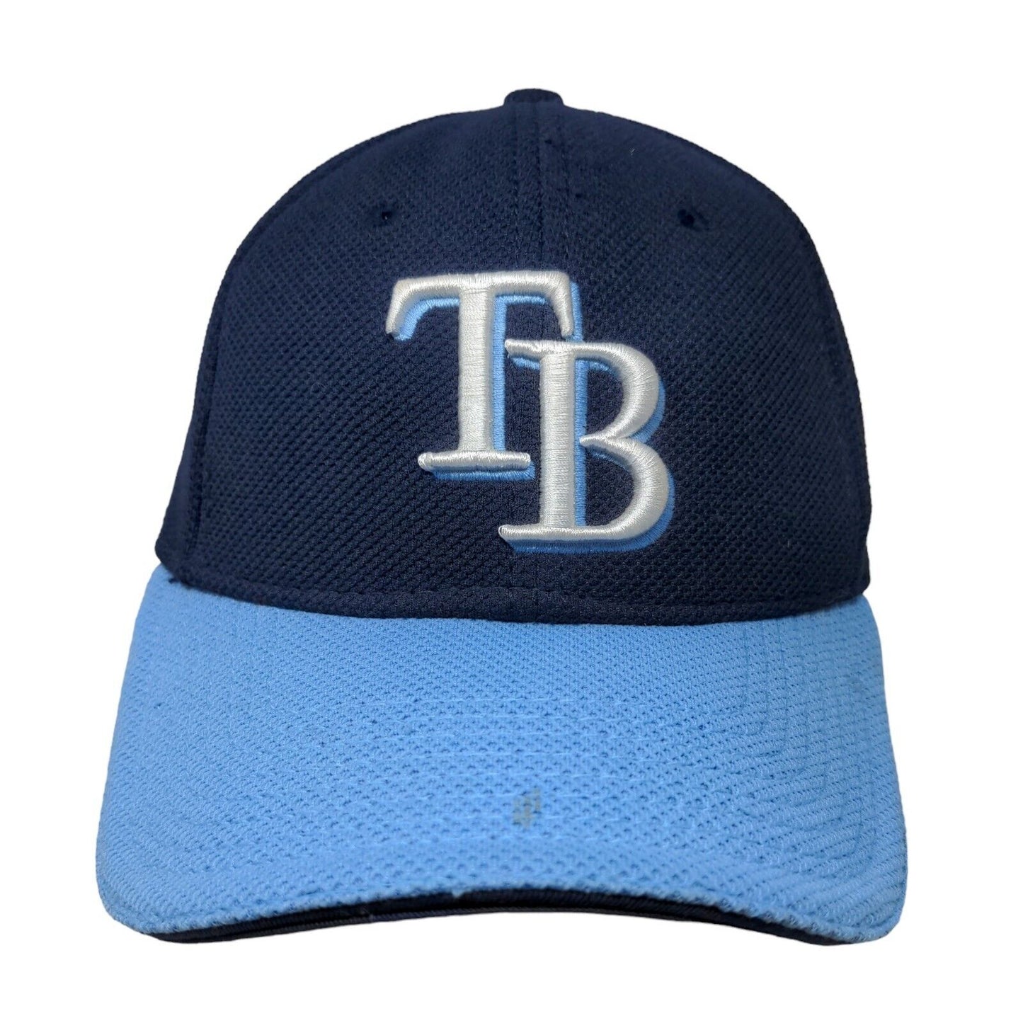 New Era Men's Fitted Hat Blue Size S Embroidered Tampa Bay Rays Logo