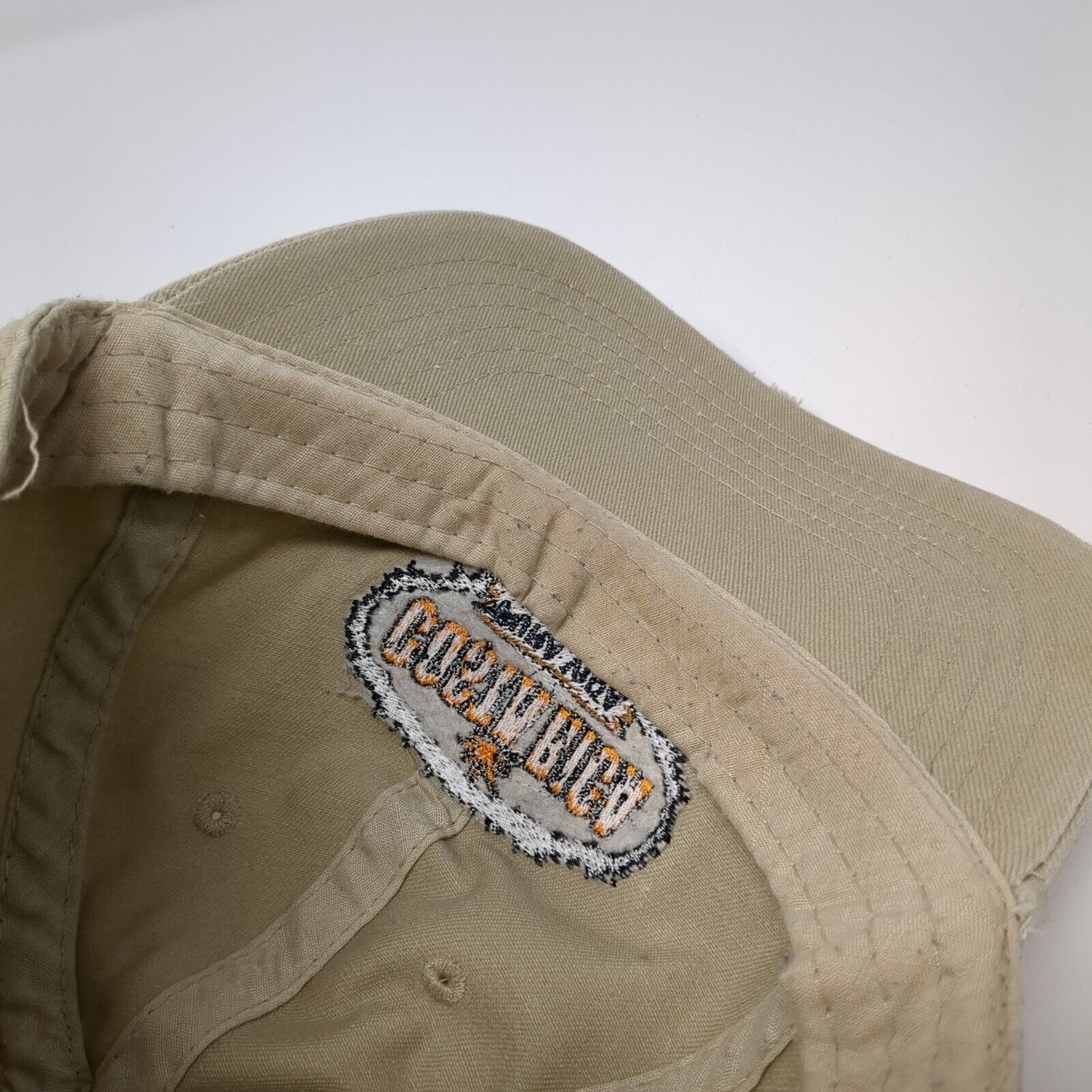 Costa Rica Pura Vida Slideback Hat Tan One Size Adjustable Embroidered 6 Panel
