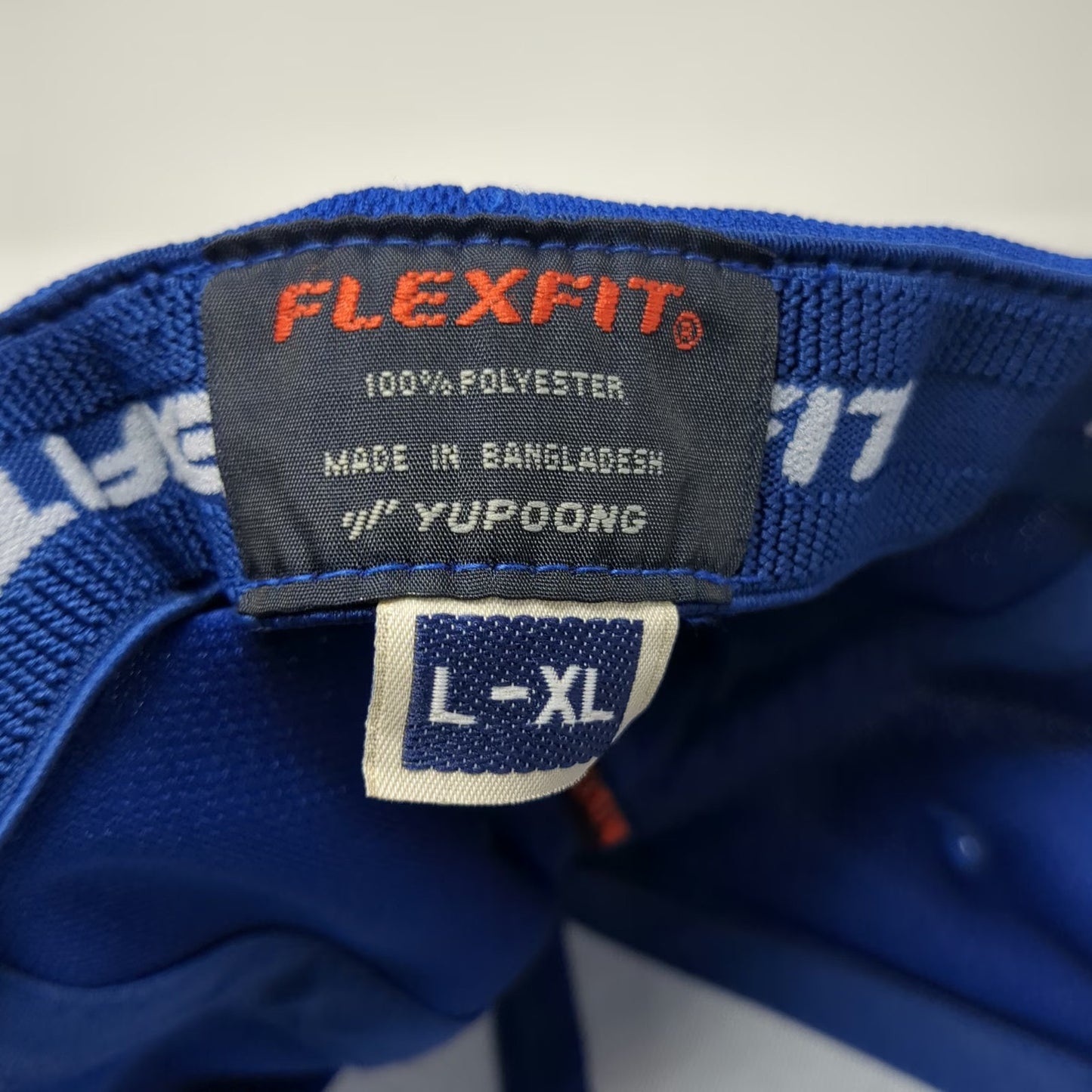 Flexfit Baseball Cap Blue XL Constant Contact Embroidered Logo Polyester Hat