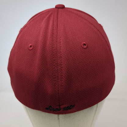 Indian Motorcycle Baseball Cap Red Black OS Embroidered Polyester Stretch Hat