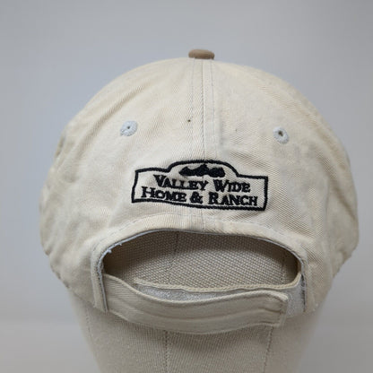 Valley Wide Home & Ranch Strapback Hat Tan One Size Buck's Bags