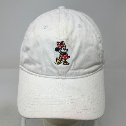 Walt Disney World Minnie Mouse Baseball Cap White One Size Slideback Buckle Hat