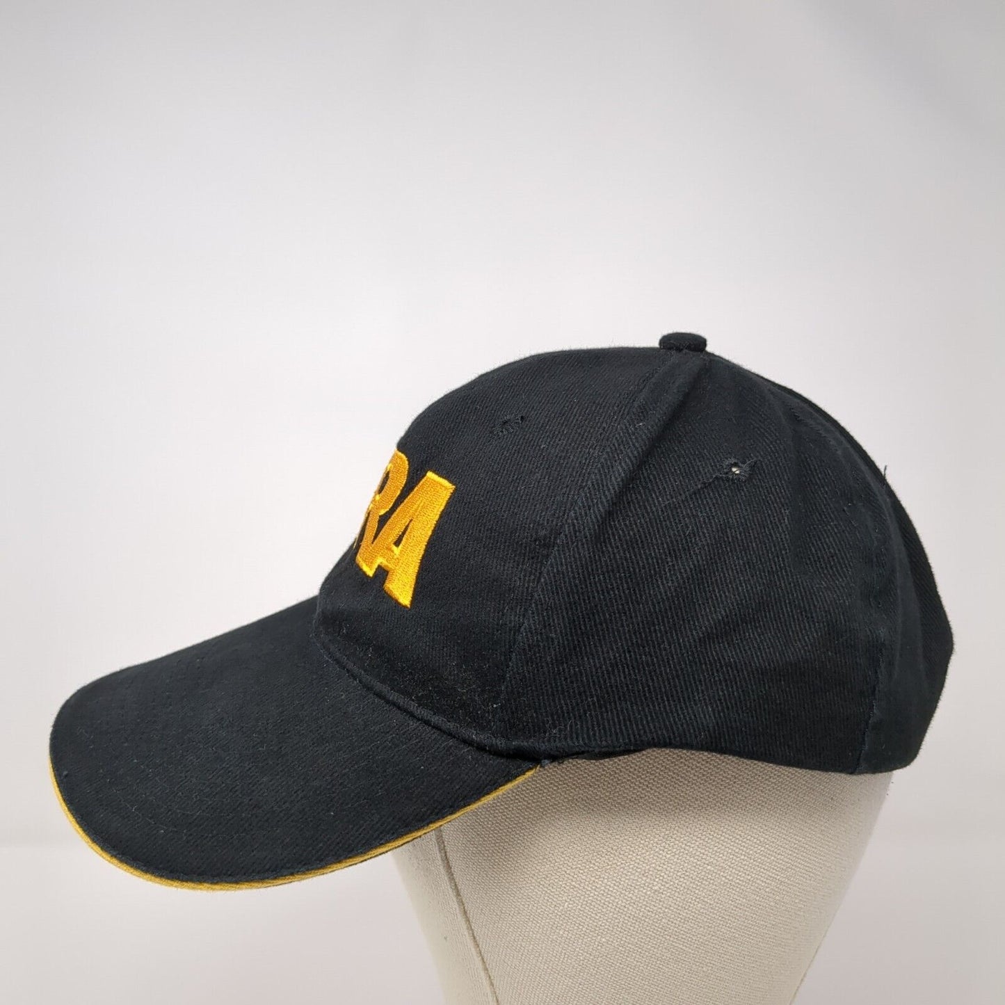 NRA USA Flag Strapback Hat Black One Size Adjustable Embroidered 6 Panel