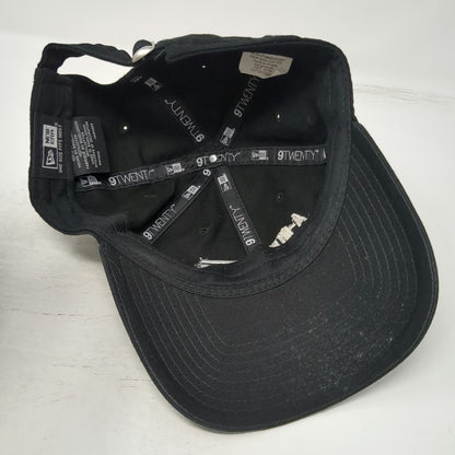 New Era Baseball Cap Black One Size A-CORE Logo Embroidered Cotton Slideback Hat