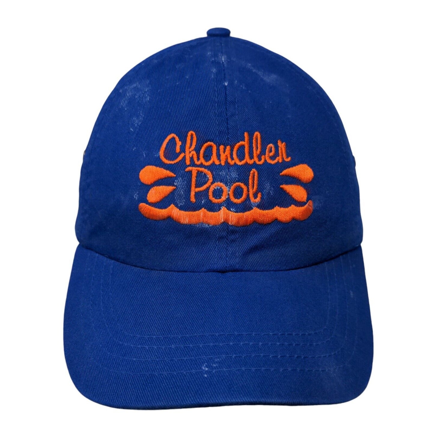Chandler Pool Strapback Hat Blue One Size Embroidered Cap America
