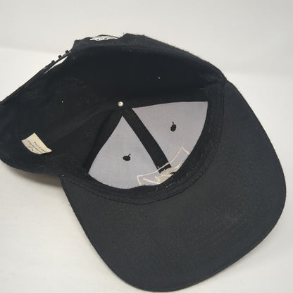 Fly Snapback Hat Black One Size Adjustable Embroidered 6 Panel Outdoor