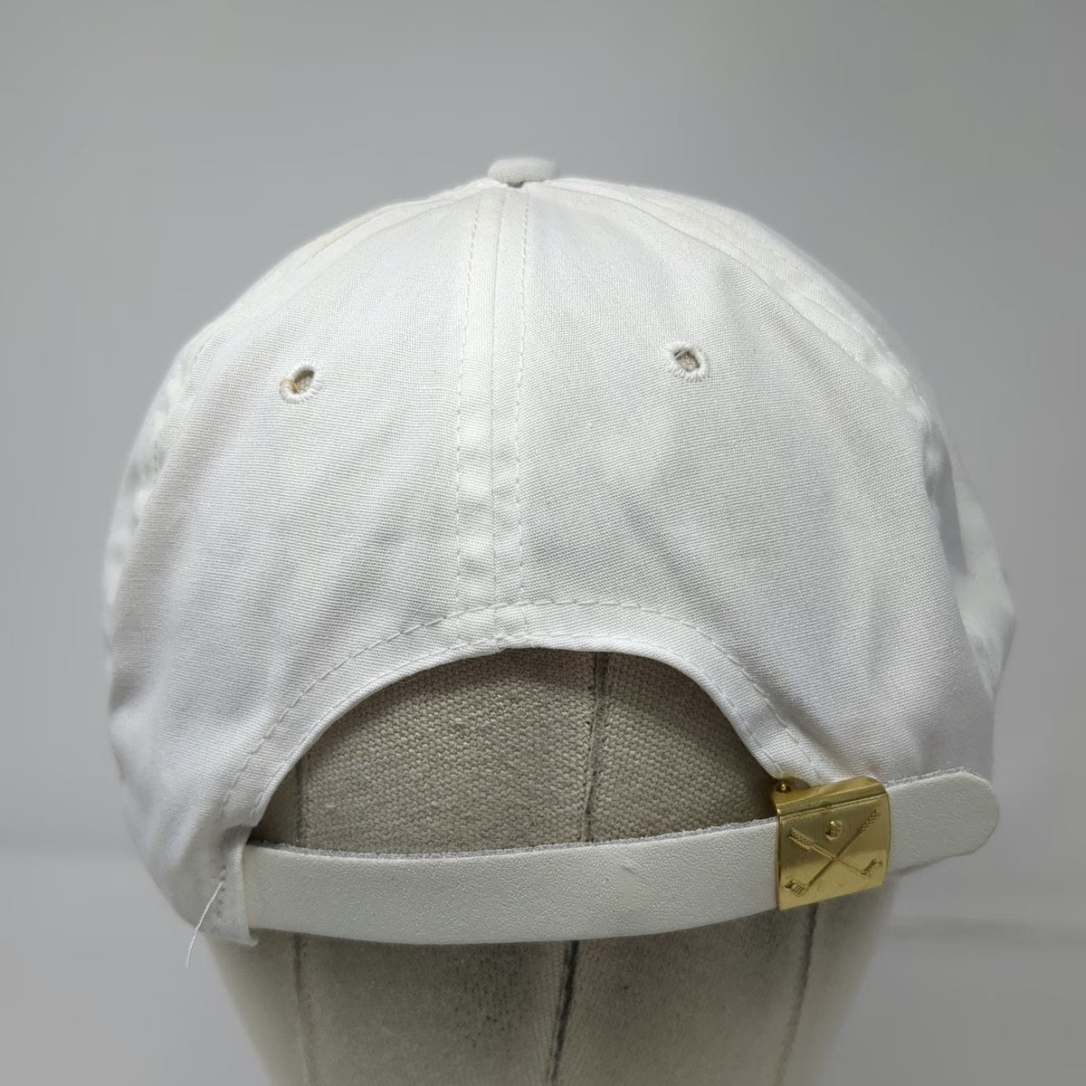 M & B Headwear Trucker White Vintage Hat Hewlett Packard Rope Made in USA Strap