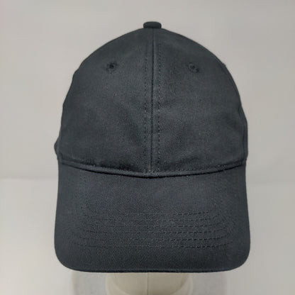 George Strapback Hat Solid Black OSFA Adjustable Blank Vent Holes
