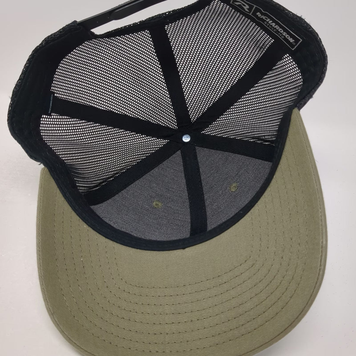 Richardson 112 Trucker Hat Green OSFM HK A CRH Company Leather Patch Snapback
