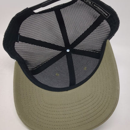 Richardson 112 Trucker Hat Green OSFM HK A CRH Company Leather Patch Snapback