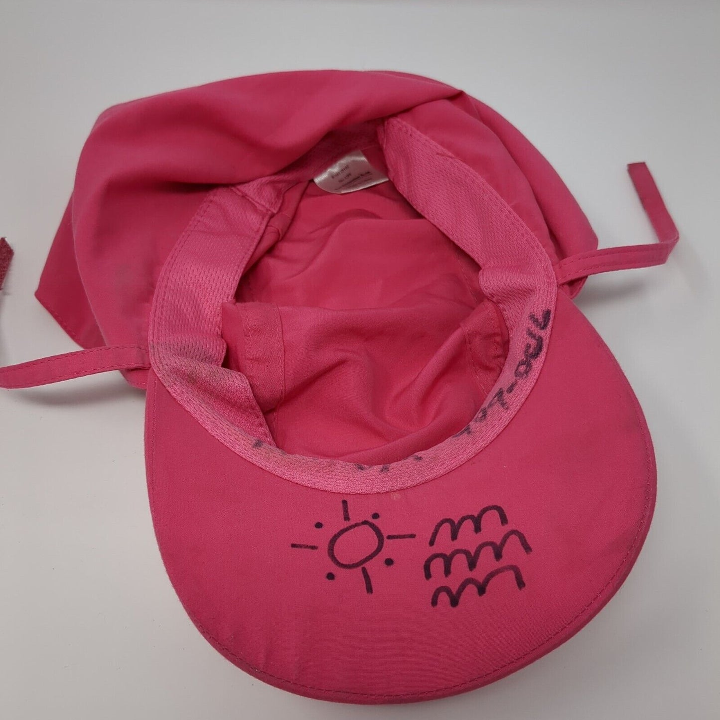 SunSkinz UV Protection Kids Trapper Hat Pink 1-6 Years Adjustable Embroidered