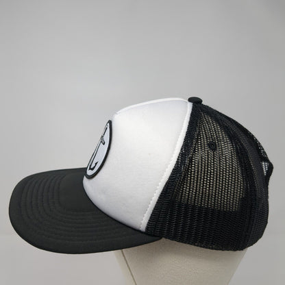 Yardarm Snapback Trucker Hat Black One Size Adjustable Embroidered Mesh Otto