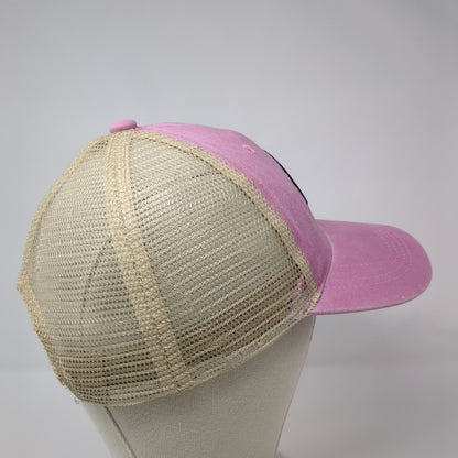 Key West Florida Dolphin Snapback Trucker Hat Pink OSFA Mesh Back