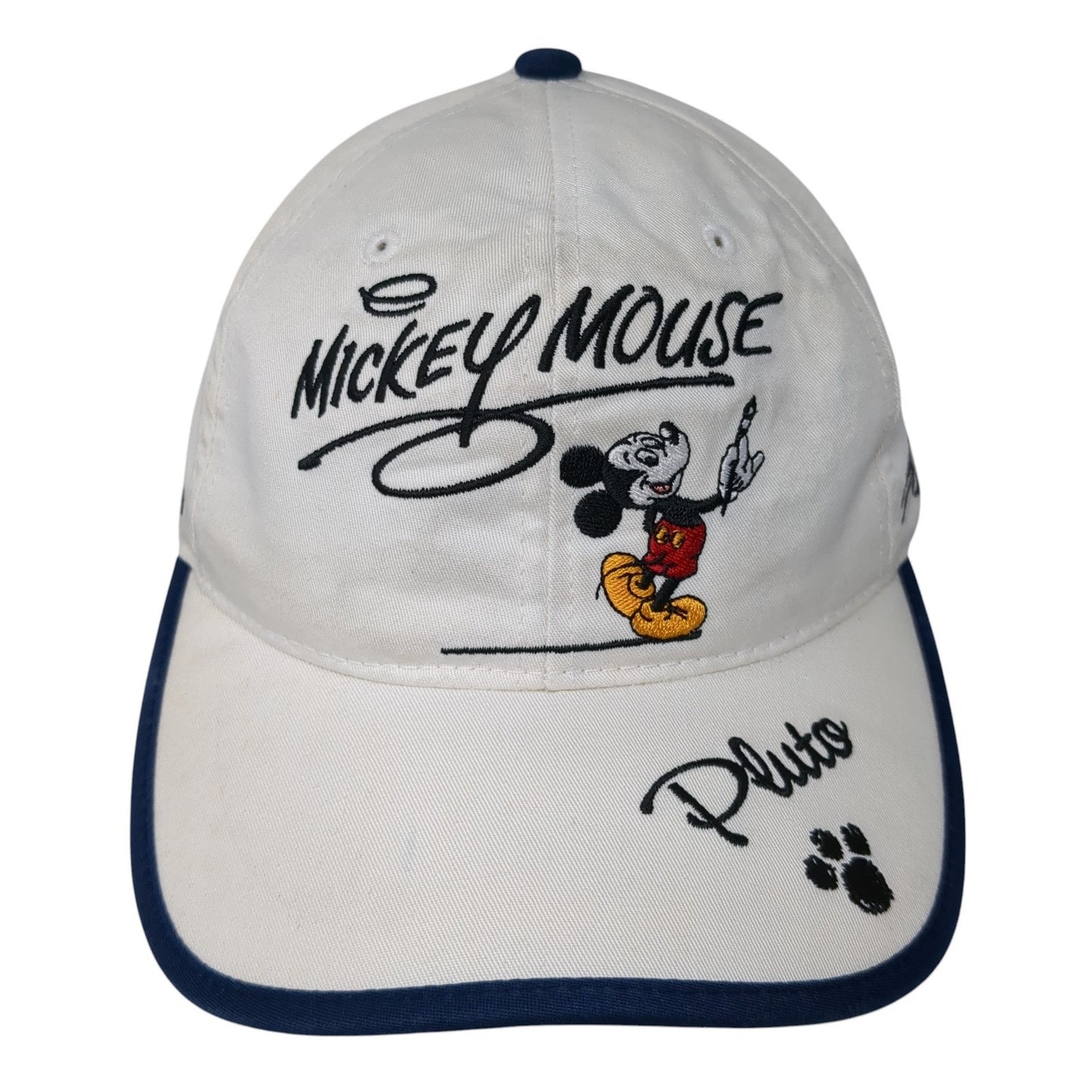Mickey Mouse Pluto & Friends Disneyland Baseball Cap Beige OS Goofy's Hat Co.