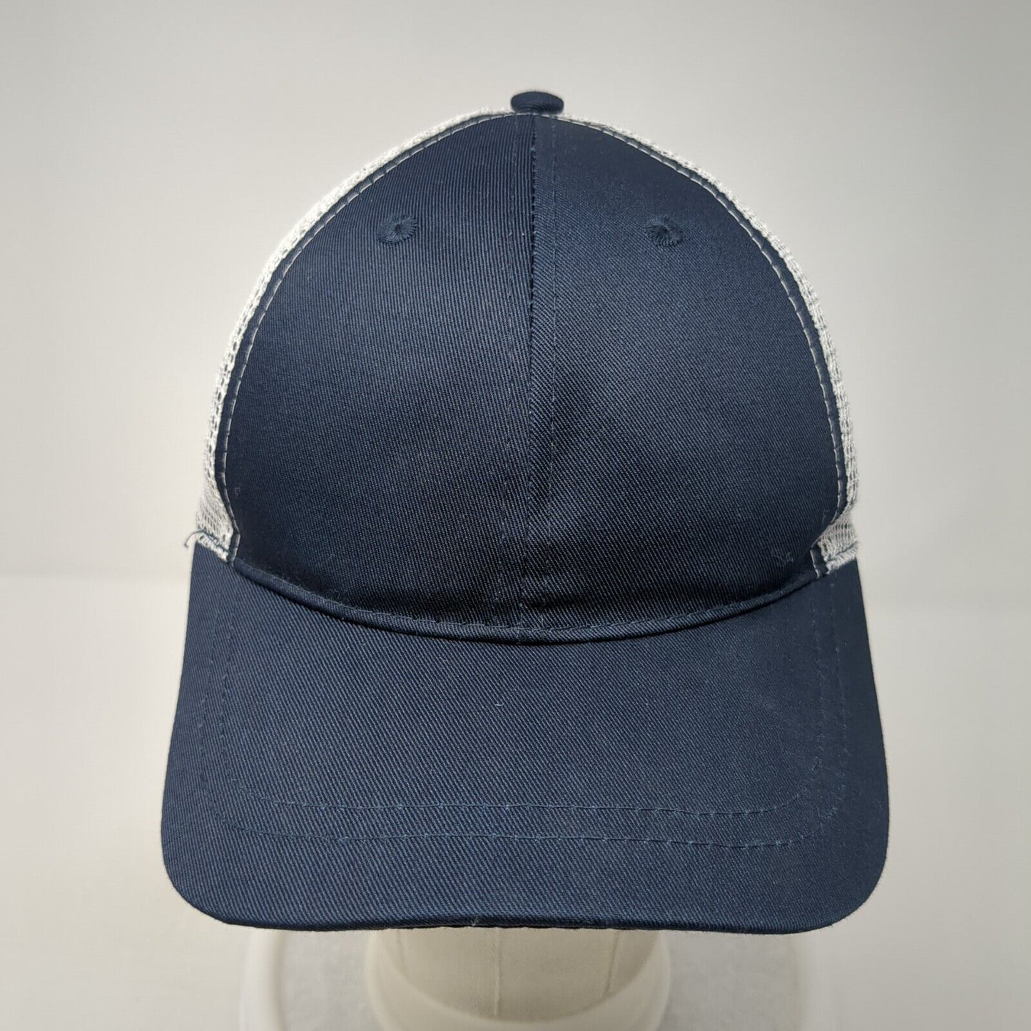 Infinity Snapback Trucker Hat Blue One Size Adjustable Mesh Back 6 Panel Blank