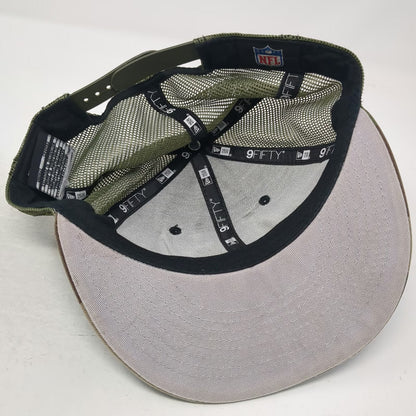 New Era 9FIFTY Trucker Hat Green OSFM Minnesota Vikings NFL Camo Mesh Snapback
