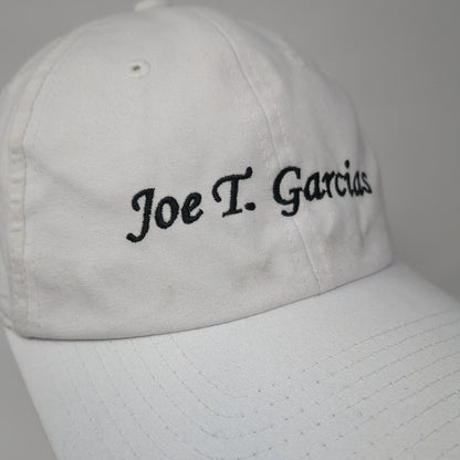 Joe T. Garcias Slideback Hat White OS Adjustable Embroidered Levelwear Classics