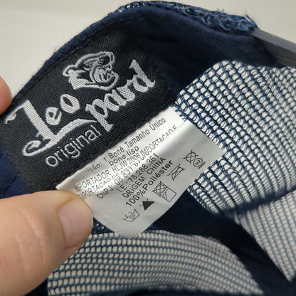 Leo Pard Trucker Hat Blue One Size MG Imports Peças Automotivas Mesh Snapback