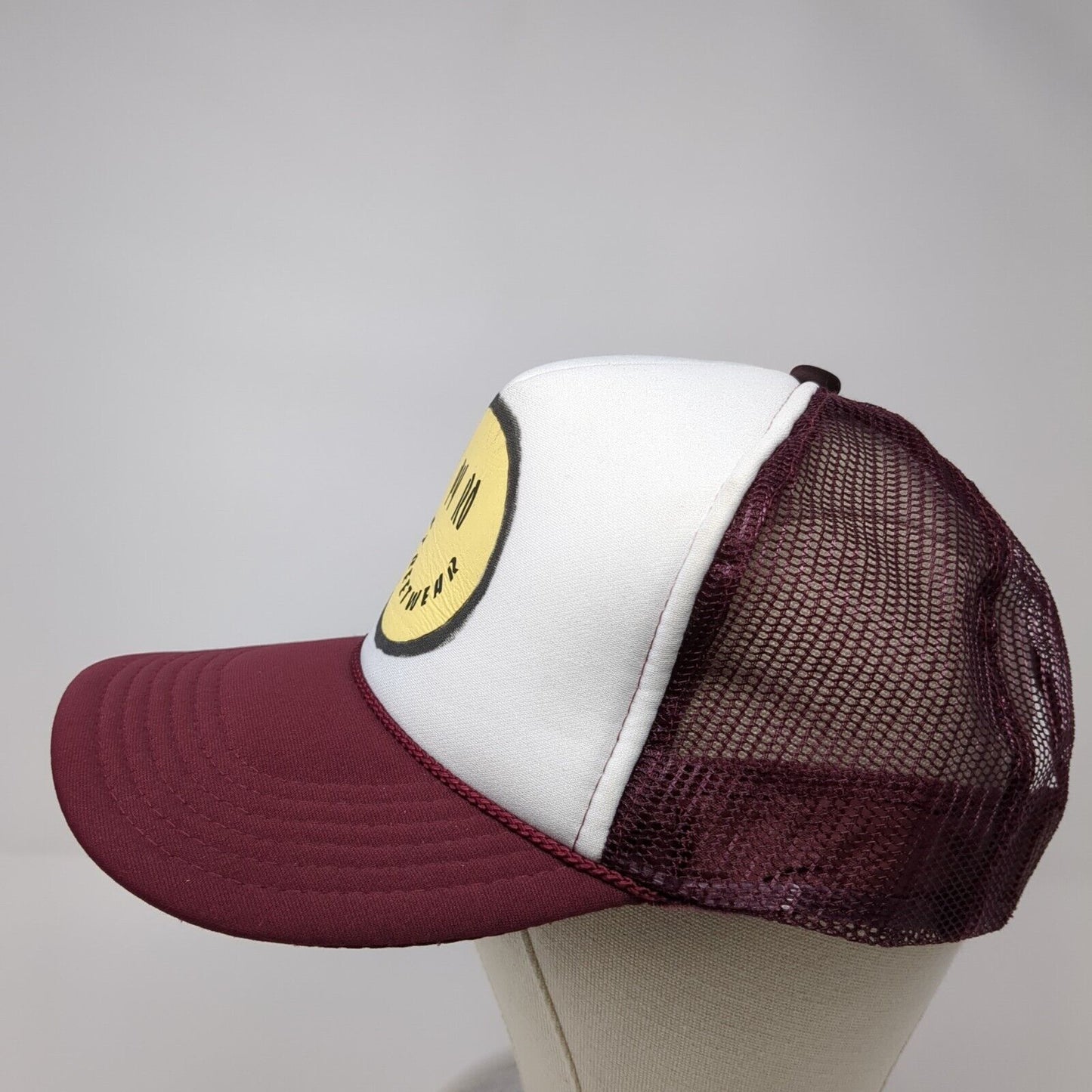 PY RO Streetwear Snapback Trucker Hat Red OS Adjustable Mesh Back Rope Otto