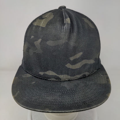 The Classics Yupoong Snapback Trucker Hat Camo One Size Mesh Back
