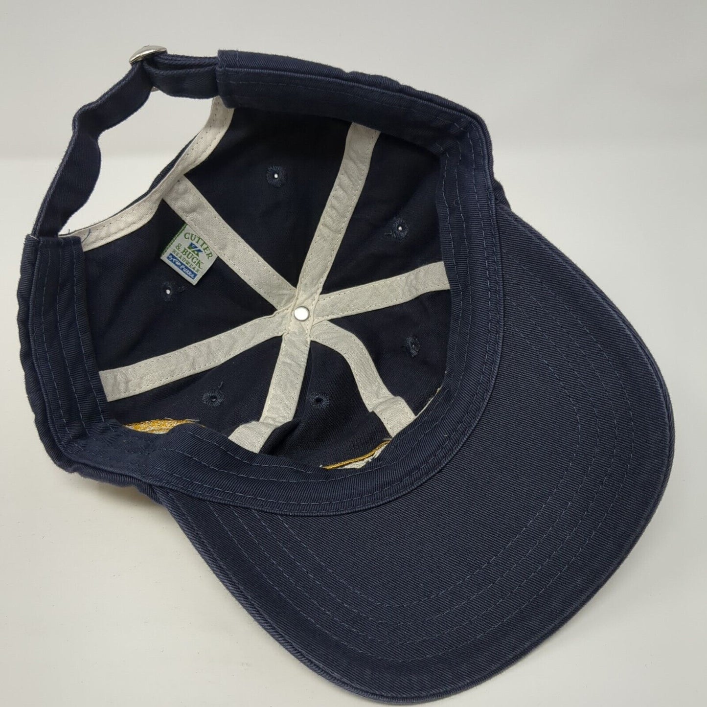 Petersen 50th Anniversary Slideback Hat Blue One Size Adjustable Cutter & Buck