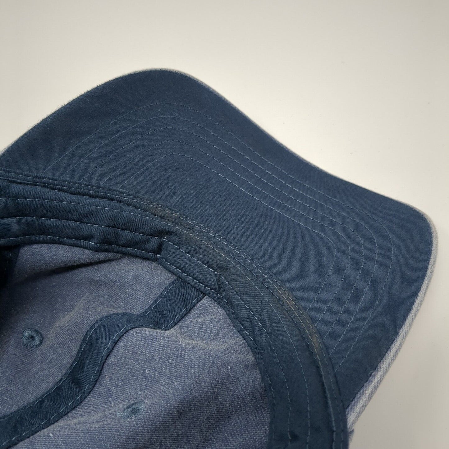 Unbranded Strapback Hat Blue Dark Denim One Size Adjustable Blank