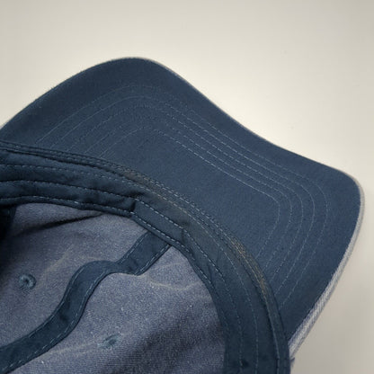 Unbranded Strapback Hat Blue Dark Denim One Size Adjustable Blank