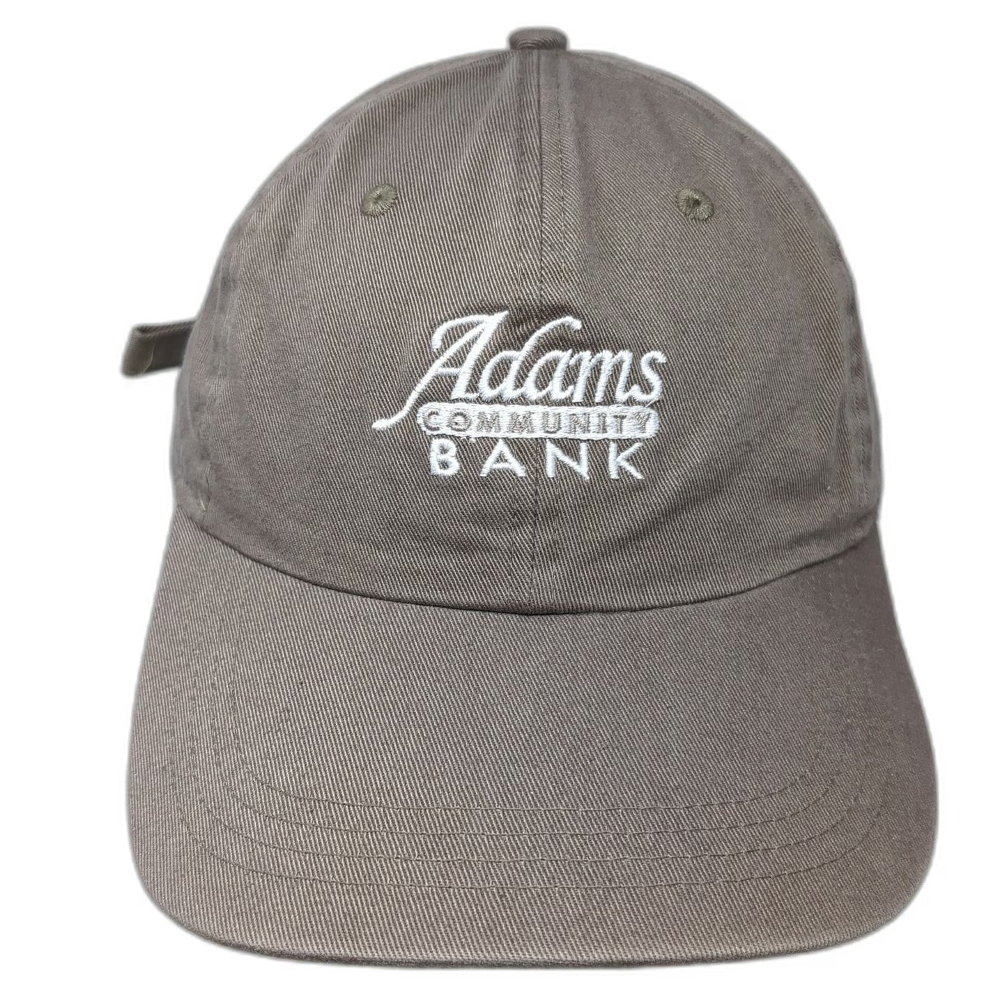 Ahead Baseball Cap Brown One Size Adams Community Bank Slideback Cotton Hat