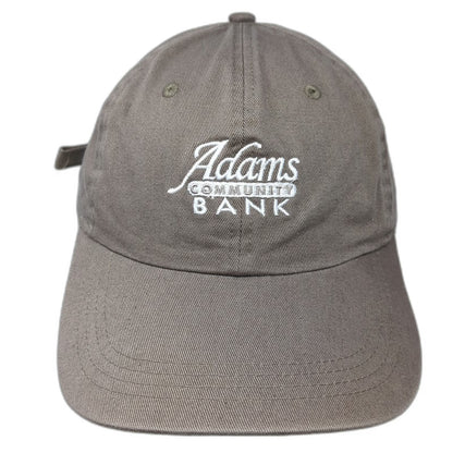 Ahead Baseball Cap Brown One Size Adams Community Bank Slideback Cotton Hat