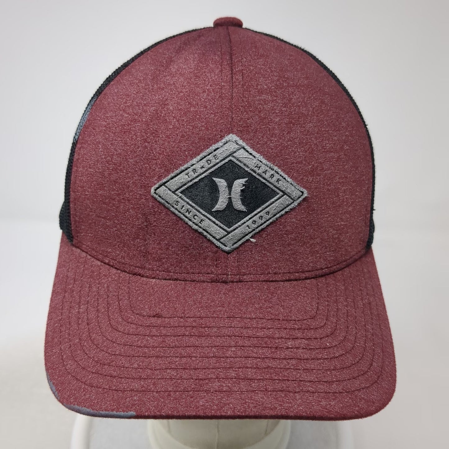 Hurley Trucker Hat Red Black Gray One Size Mesh Back Snapback Born From Water