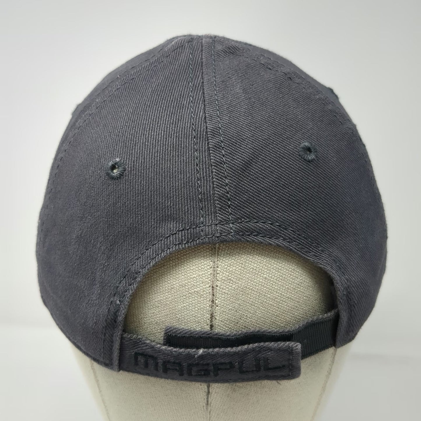 Magpul Baseball Cap Gray M Embroidered Logo Strapback Cotton Spandex Fit Hat