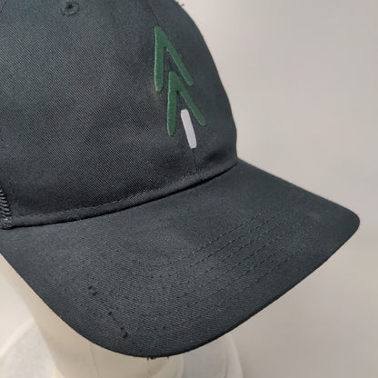 Wood Grain Snapback Mesh Back Trucker Hat Black OSFM 6 Panel Otto