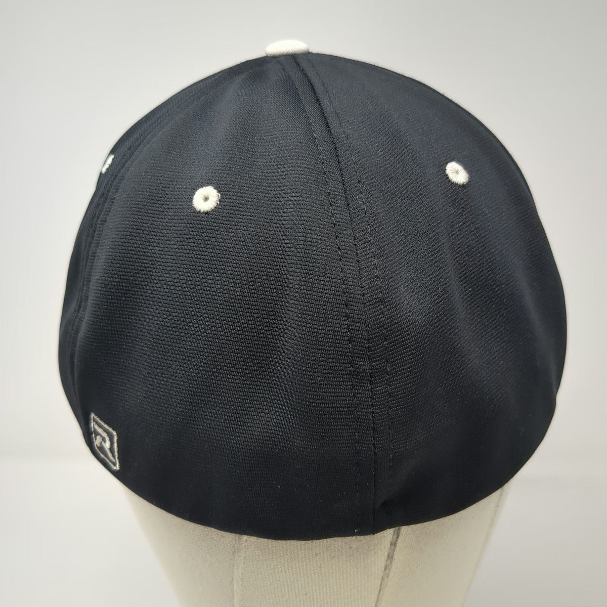 Richardson Baseball Cap Black XL Fitted Pulse Embroidered Clutch Logo Sports Hat