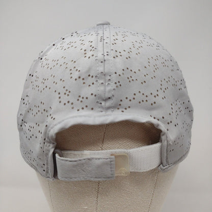 Layer Strapback Hat Gray OSFA Adjustable Laser Cut 6 Panel Solid