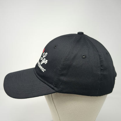 Anni Lyn Sportswear Snapback Hat Black One Size Rose Embroidery Curved Brim