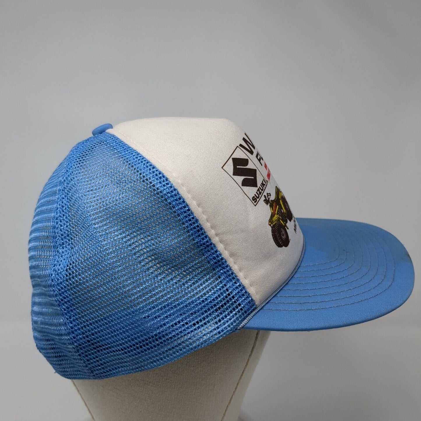 Suzuki Welch Fun Cars Utah Snapback Rope Trucker Hat Blue One Size