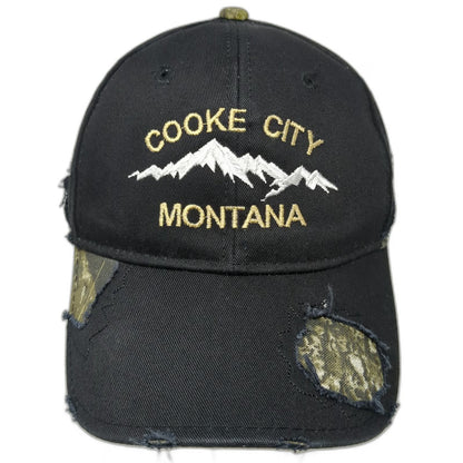 Outdoor Cap Cooke City Montana Mountain Baseball Cap Black Camo One Size Hat