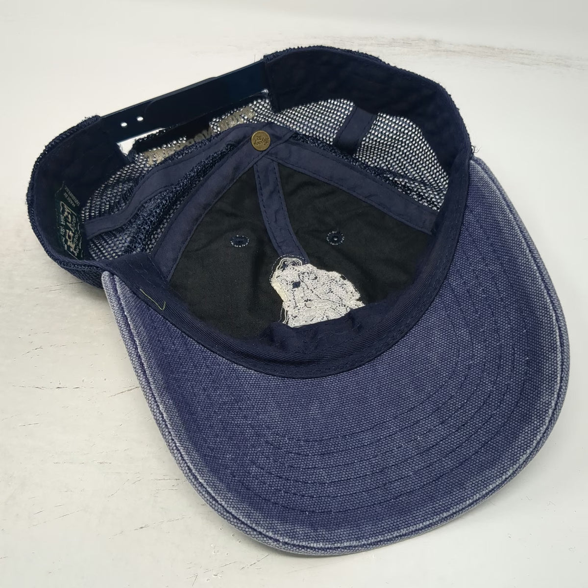 Legacy Trucker Hat Blue One Size Jackson Hole Wyoming Bronco Snapback Mesh
