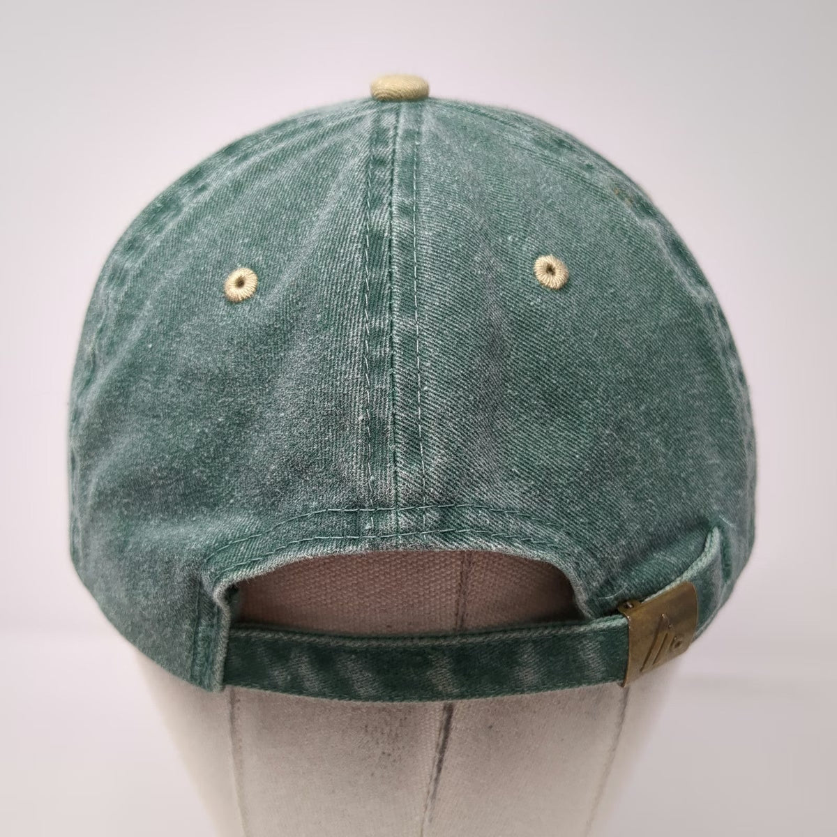 Ahead Alexandria Bay New York Baseball Cap Green Beige One Size Slideback Hat