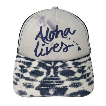 Aloha Lives Snapback Trucker Hat Multicolor OS Adjustable Mesh Back Billabong