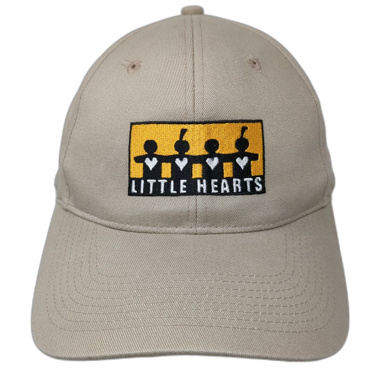 Harvard Square Baseball Cap Beige One Size Little Hearts Logo Strapback Hat